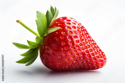 strawberry on white background photo