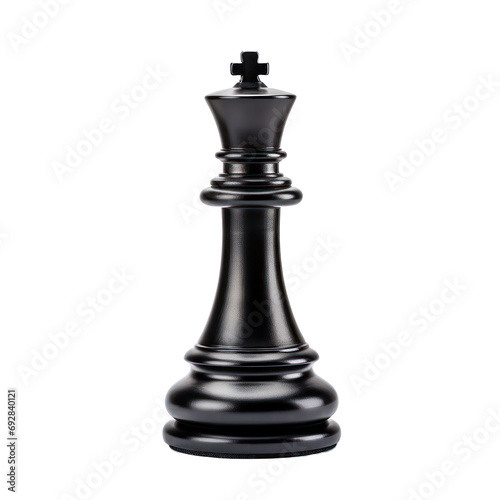 Black chess bishop piece isolated on transparent background,transparency 