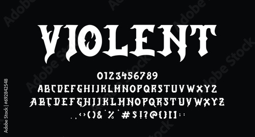 Violent blackletter display font Best Alphabet Alphabet Brush Script Logotype Font lettering handwritten
