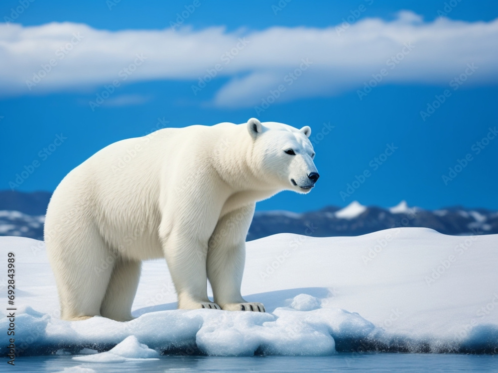 scene with polar bears on ice scene with polar bears on ice