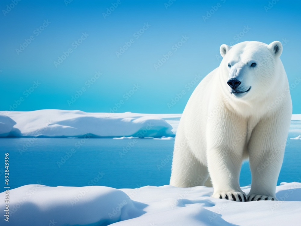 scene with polar bears on ice scene with polar bears on ice