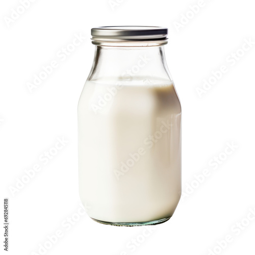 jar of milk,milk in jar,glass jar of milk isolated on transparent background,transparency 