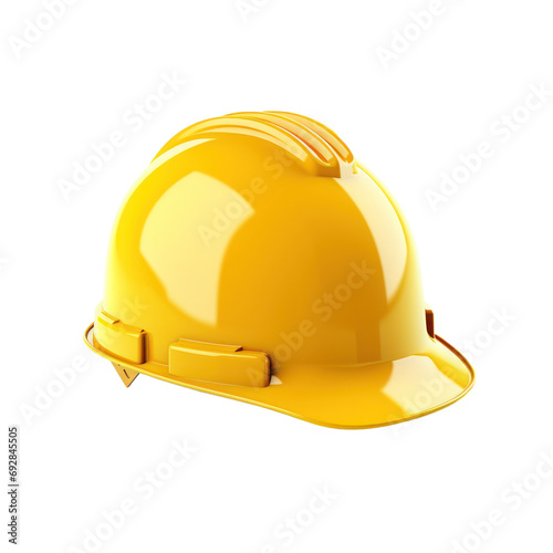 safety helmet,modern yellow hard hat protective safety helmet isolated on transparent background,transparency 