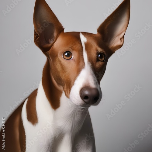A portrait of a brave and determined Ibizan hound3