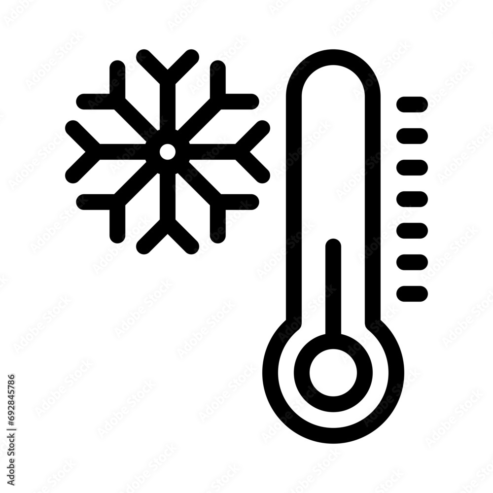 cold line icon cold line icon