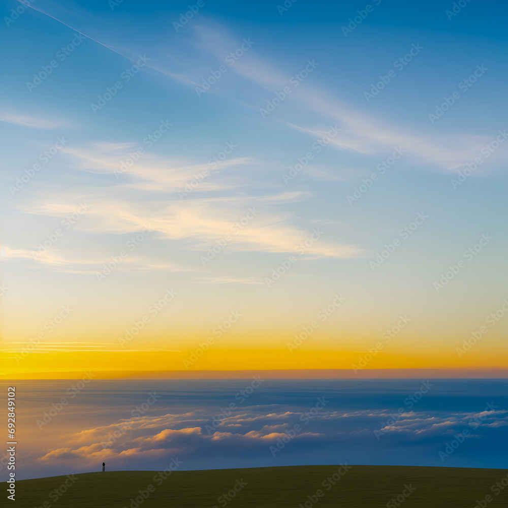 Fototapeta premium sunset over the sea