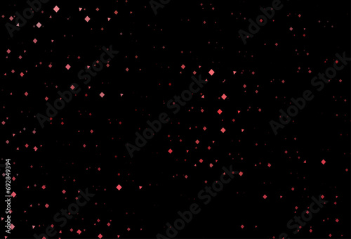 Dark green, red vector cover in polygonal style with circles.