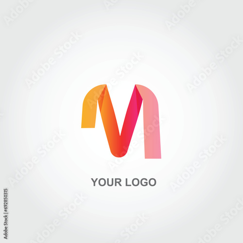 abstract m logo