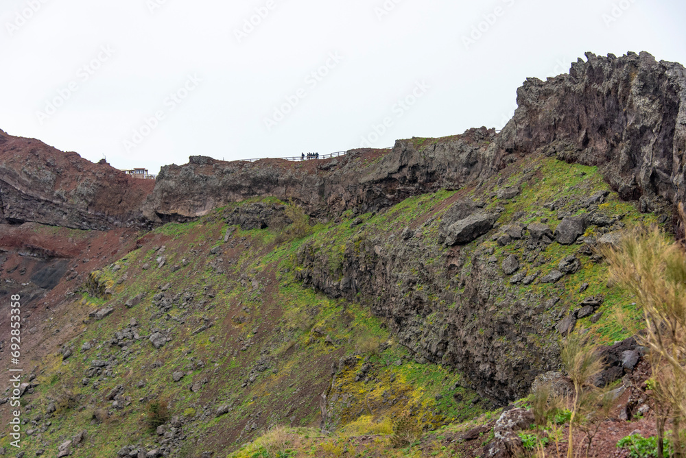 Crater of Vesuvius in Italy Crater of Vesuvius in Italy