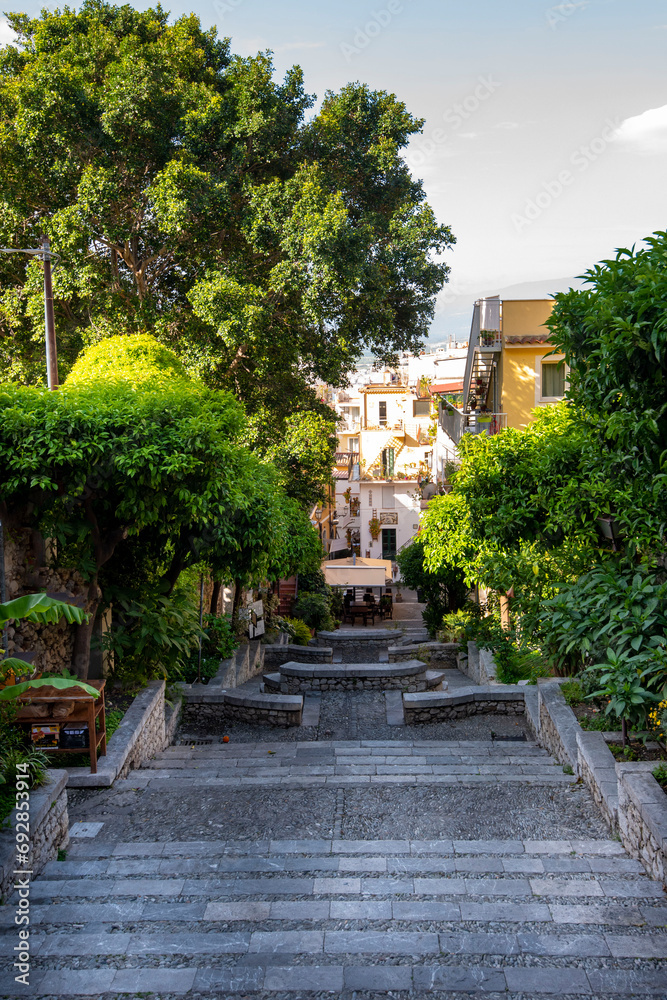 Staircase on Timoleone Street - Taormina - Italy