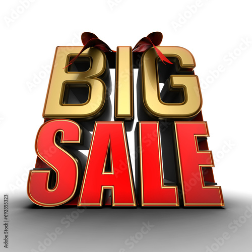 3D render of a black friday big sale sign PNG (ID: 692855323)