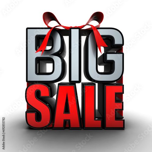 3D render of a black friday big sale sign PNG (ID: 692855782)