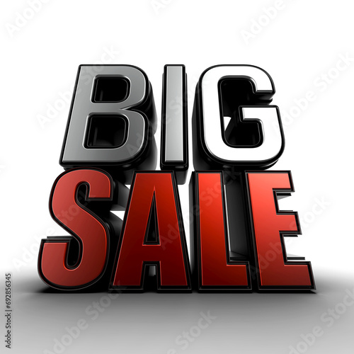 3D render of a black friday big sale sign PNG (ID: 692856345)
