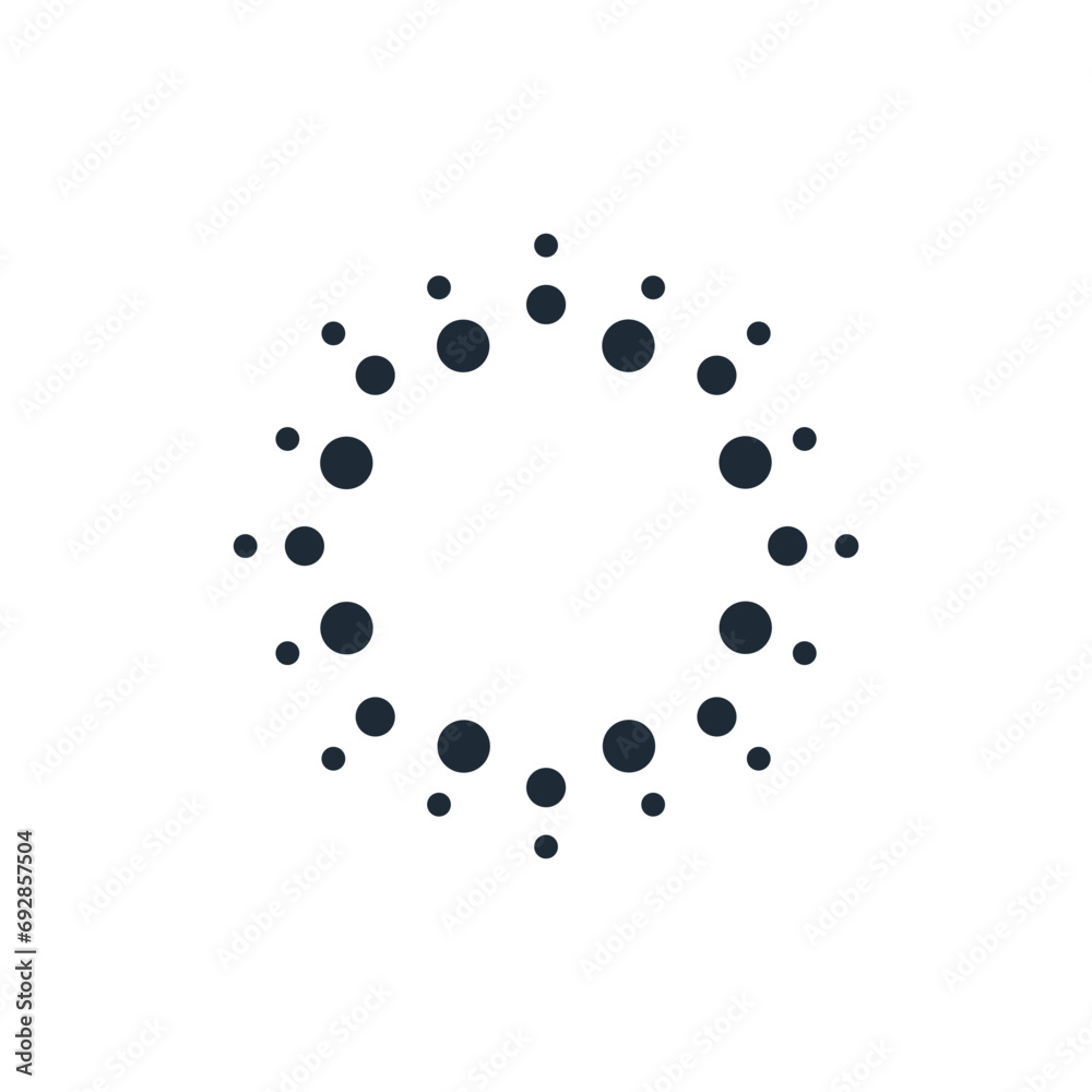 Dot pattern for inserting image text. Vector linear icon illustration isolated on white background. Dot pattern for inserting image text. Vector linear icon illustration isolated on white background.