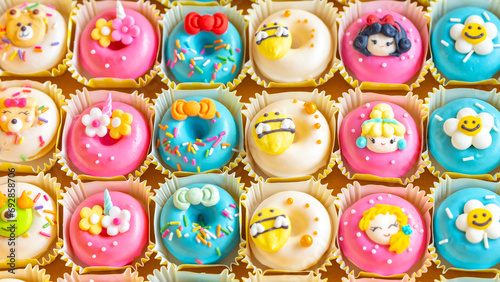Give the gift of beautiful colorful fancy cake donuts.