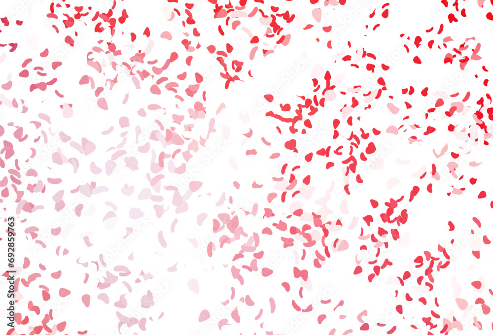 Light red vector template with memphis shapes. Light red vector template with memphis shapes.