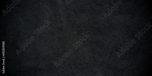   Abstract Dark black stone wall grunge aged rough blank backdrop texture background. monochrome slate grunge concrete wall black backdrop vintage marbled textured border background.