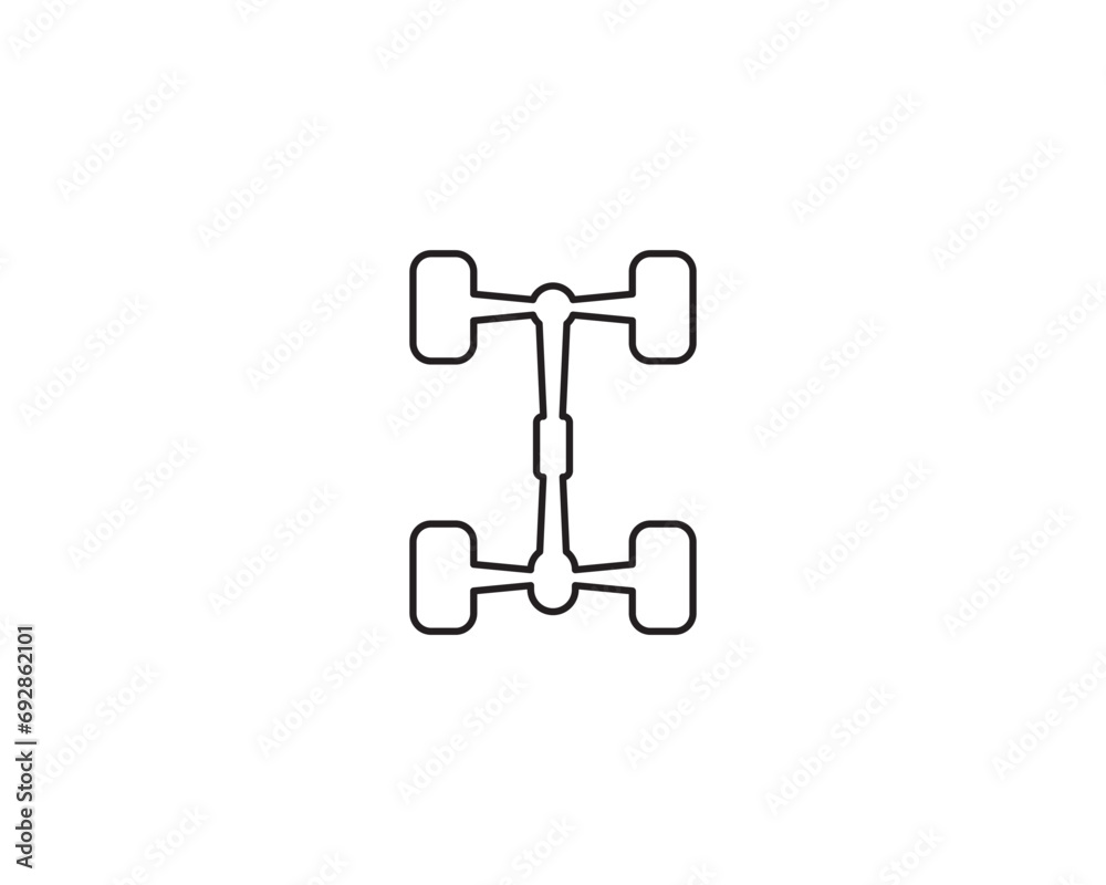 Chassis icon vector symbol design illustration Chassis icon vector symbol design illustration