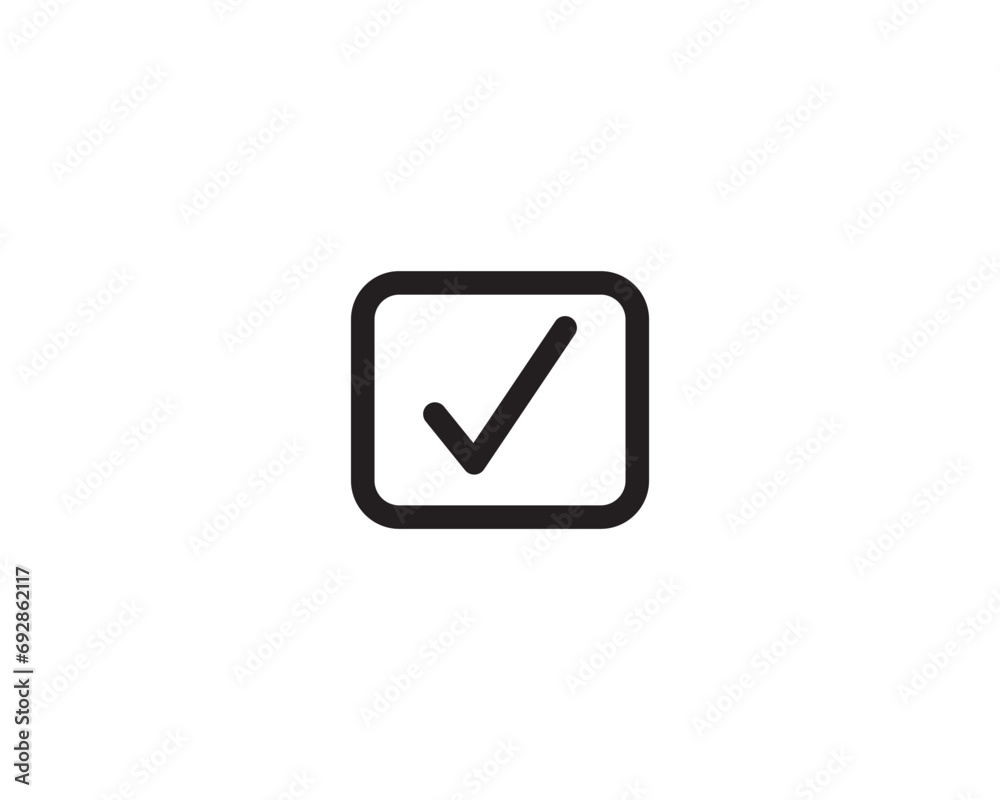 Check mark icon design symbol illustration Check mark icon design symbol illustration