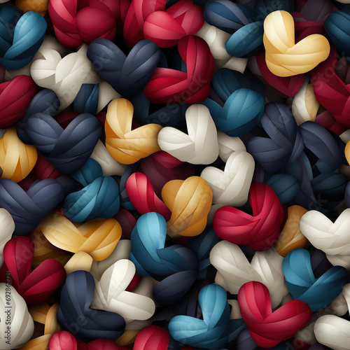 Charming Love Knots Seamless Patterns photo