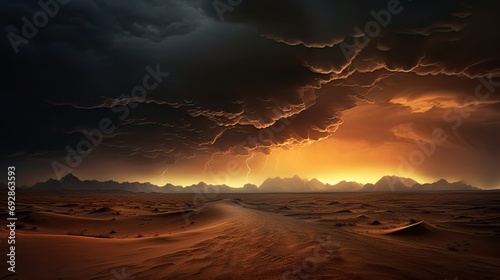 Storm in the desert