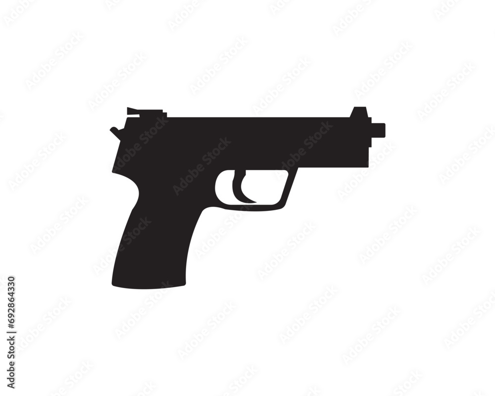 Gun icon vector symbol design illustration