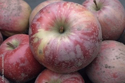 Vibrant Fresh Apples Harvest - Organic Fruit Photography created with generative AI tools