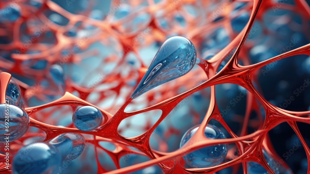 Biotech cell interconnected lines. Biotech cell interconnected lines.