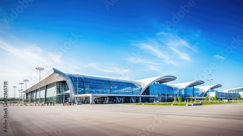 terminal building airport background illustration runway gate, security check, in customs terminal building airport background photo