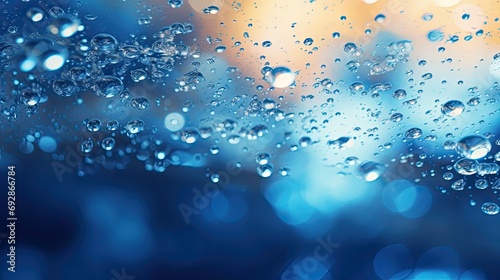 Water background with Bokeh Glare