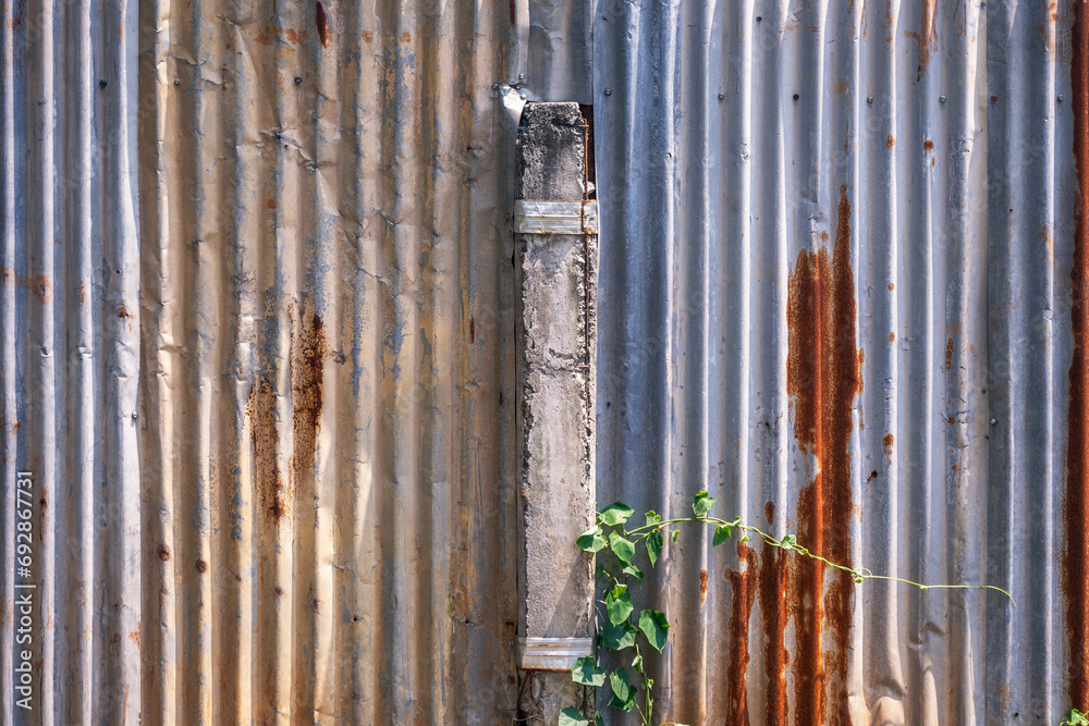 Obraz premium Closeup view of rusty metal