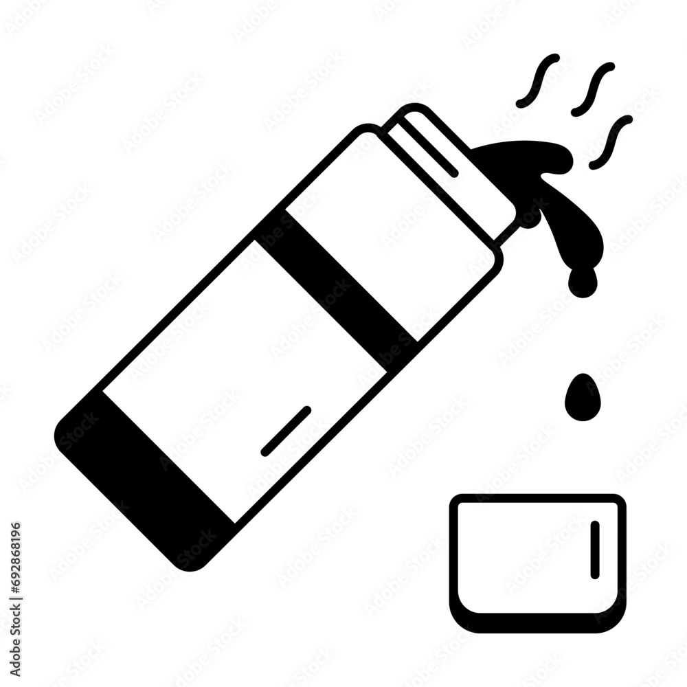 Handy linear icon of thermos bottle Handy linear icon of thermos bottle