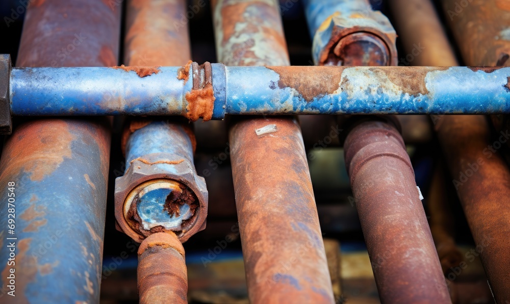 A Network of Interconnected Pipes Creating a Complex Infrastructure A Network of Interconnected Pipes Creating a Complex Infrastructure