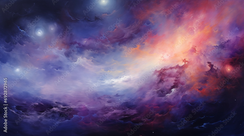 Night Sky Filled with Celestial Wonders and Vibrant Colors