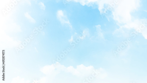 Blue sky with beautiful natural white clouds. The nature of blue sky with cloud in the morning.