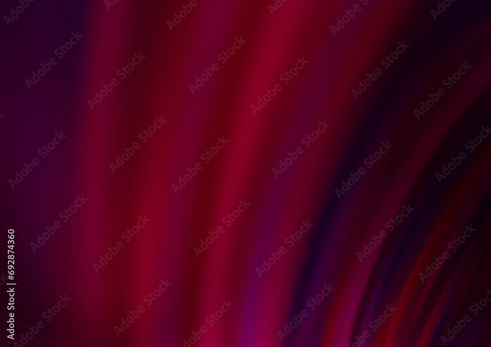 Dark Purple vector template with bent ribbons.