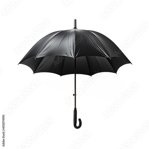 black umbrella isolated on transparent background ,umbrella png ,generative ai