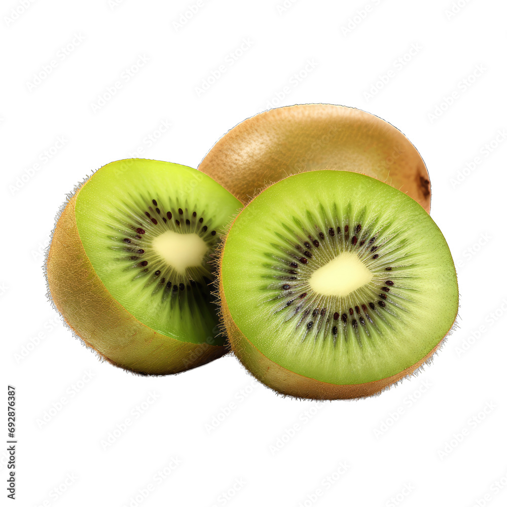 Fototapeta premium Kiwi fruit, transparent background