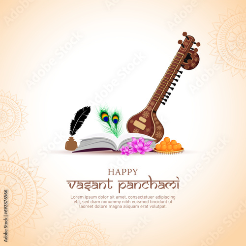 Vasant Panchami is a Hindu festival that marks the arrival of spring.