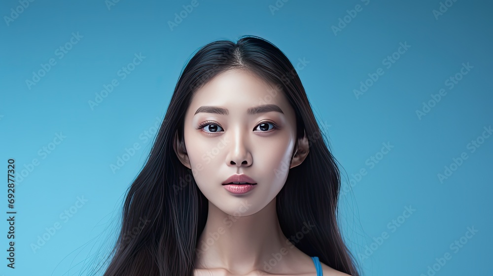 Young Asian beauty woman model long hair with natural Young Asian beauty woman model long hair with natural
