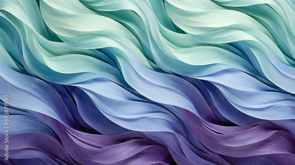 Serene Ocean Waves Flowing in a Symphony of Cool Blues and Purples Abstract Design Serene Ocean Waves Flowing in a Symphony of Cool Blues and Purples Abstract Design