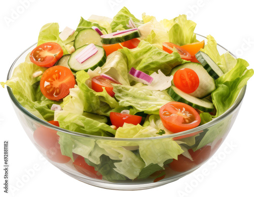 salad isolated on transparent background
