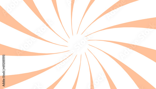Peach fuzz pantone colour abstract background illustration with spiral pattern or comic theme. Perfect for wallpaper, background, poster, banner, book cover, comic. 