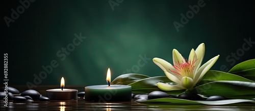 Spa and wellness candle photo