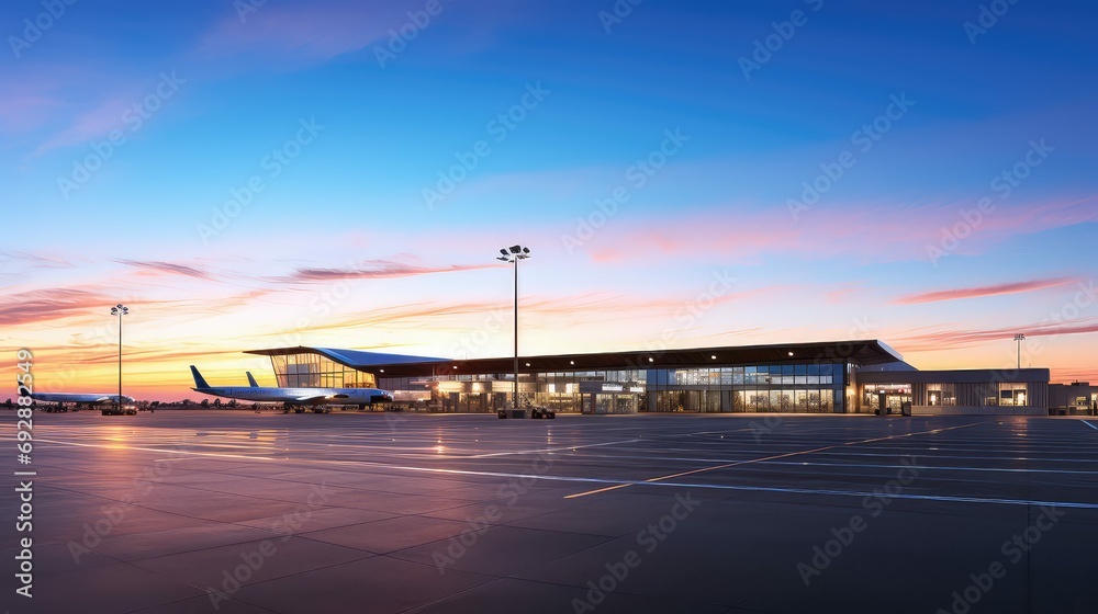 sky blue airport background illustration plane runway, luggage arrival, gate security sky blue airport background