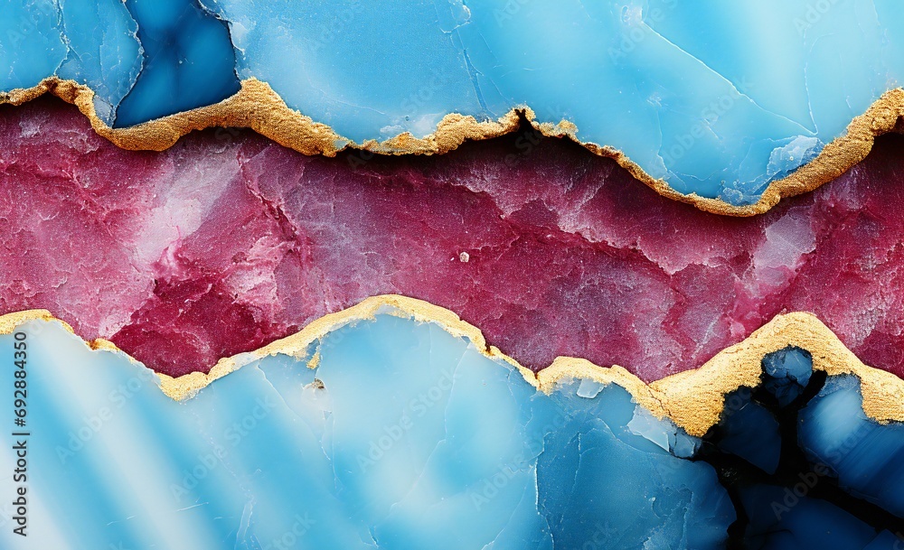 Abstract Artistic Representation of Geode Layers in Vivid Blue and Burgundy Tones Abstract Artistic Representation of Geode Layers in Vivid Blue and Burgundy Tones