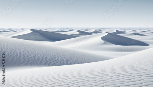 Snow in the Desert  A Minimalist Artistic Interpretation