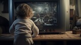 Joyful AI-Enhanced Image: Child Enthusiastically Playing on a Gaming Console, Creativity and Fun Concept
