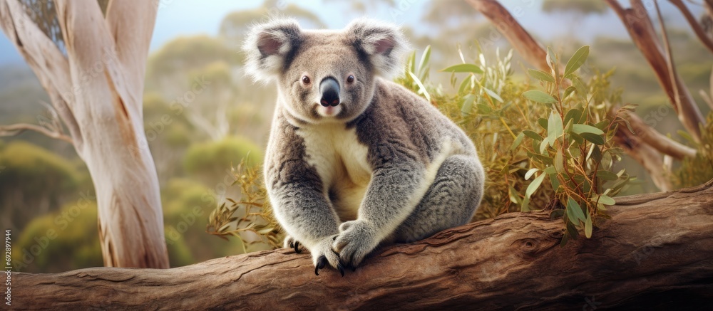 Obraz premium Koala spotted in Victoria, Australia's Great Ocean Road.