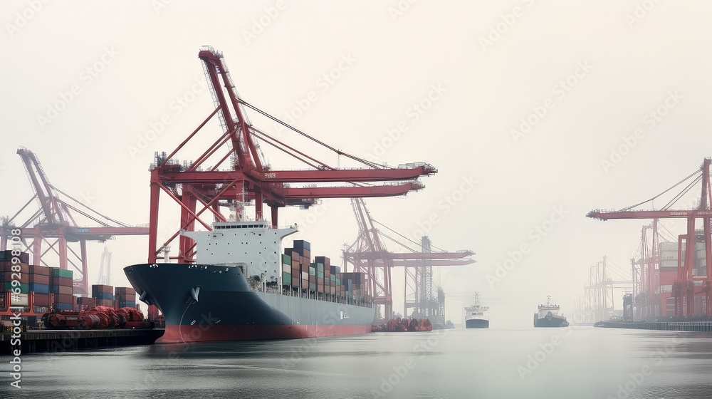 transportation industry ship cargo illustration logistics maritime, vessel freight, import container transportation industry ship cargo
